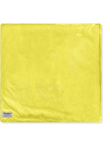 Premium Mikrofiber Genel Temizlik Bezi Sarı 40X40 - 3 Adet