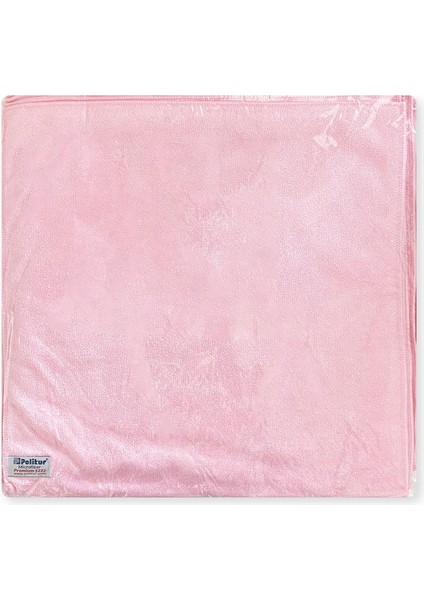 Premium Mikrofiber Genel Temizlik Bezi Pembe 40X40 cm - 3 Adet