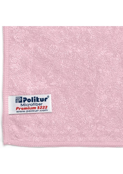 Premium Mikrofiber Genel Temizlik Bezi Pembe 40X40 cm - 3 Adet fiyatları