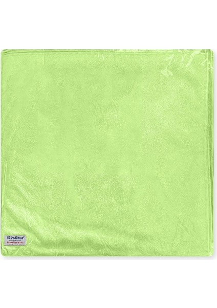 Premium Mikrofiber Genel Temizlik Bezi Yeşil 40X40 cm - 3 Adet