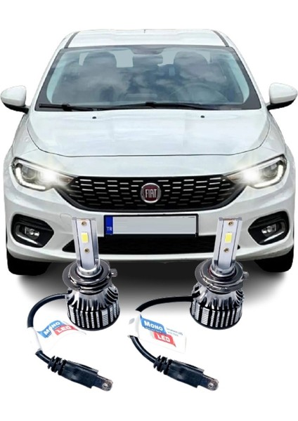 Fıat Egea Mercekli Far LED Uzun Far Ampulü H7 Photon Mono