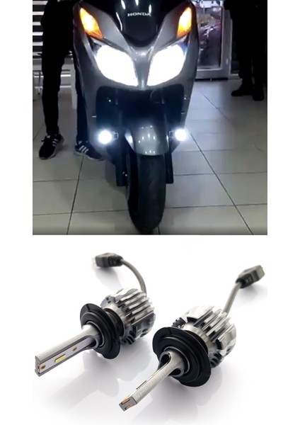 Honda Forza 250 LED Far Ampulü Zero LED H7 2 Adet