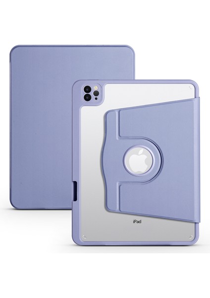 iPad Pro 11 2018 Kılıf Termik Kalem Bölmeli Dönebilen Standlı