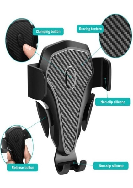 Telefon Tutucu Original-Universal Uzayabilen 360 Derece Oynar Başlıklı Torpido Veya Cama
