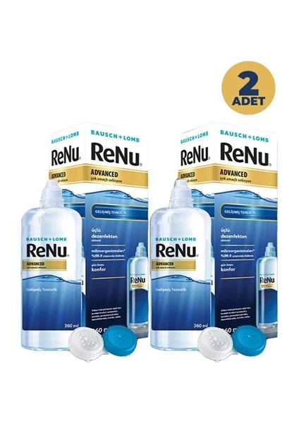 Renu Advanced Çok Amaçlı Solüsyon 360 ml 2'li