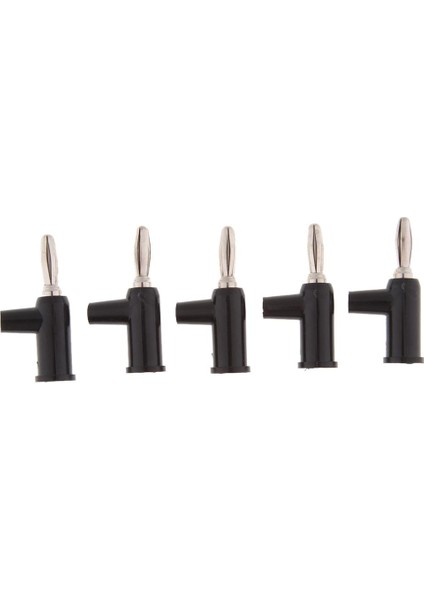 5pieces 4mm Lehimsiz Yığınlanabilir Kablo Banana Fiş Konektörleri Siyah (Yurt Dışından) fiyatları