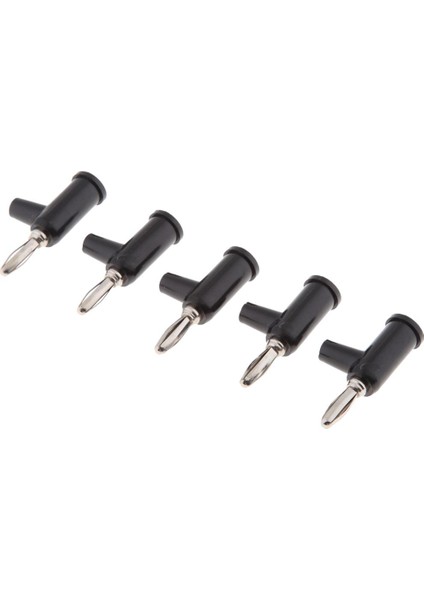 5pieces 4mm Lehimsiz Yığınlanabilir Kablo Banana Fiş Konektörleri Siyah (Yurt Dışından) indirimleri