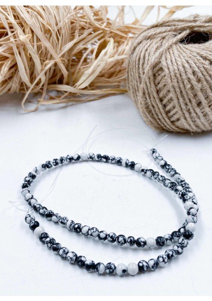 Jasper Küre Kesim 4 mm Doğal Taş Dizi