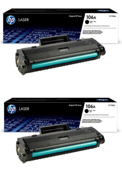 Hp W1106A (106A) Laser Mfp 135W 2'li Orjinal Yazıcı Toneri SI22