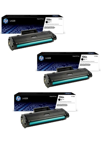W1106A (106A) Laser Mfp 138FNW 3'lü Orjinal Yazıcı Toneri SI41