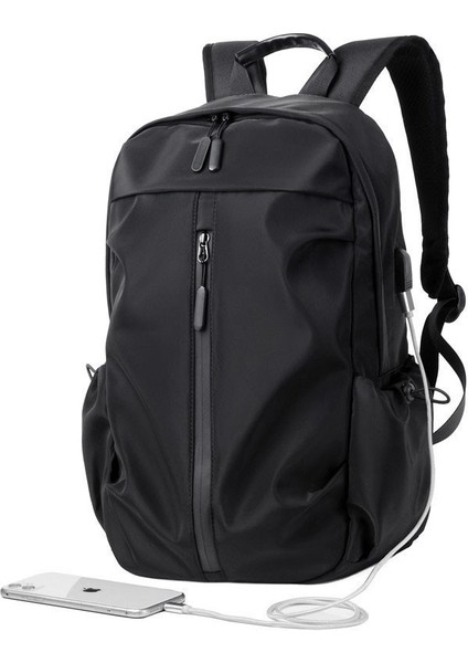 Erkek Omuz Sırt Seyahat Yürüyüş Su Geçirmez Çanta - Siyah (Yurt Dışından)