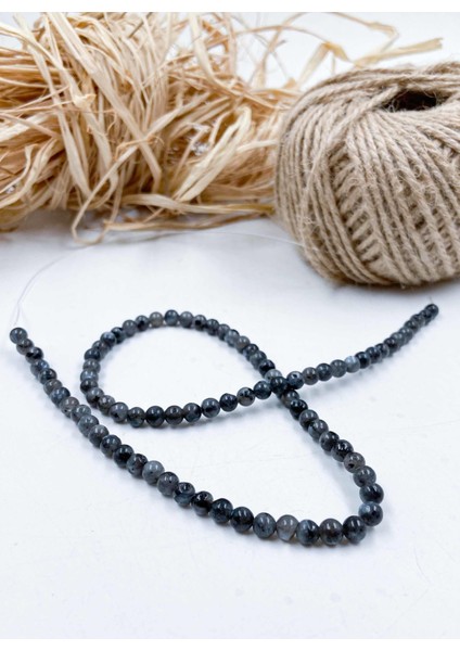 Jasper Küre Kesim 4 mm Doğal Taş Dizi