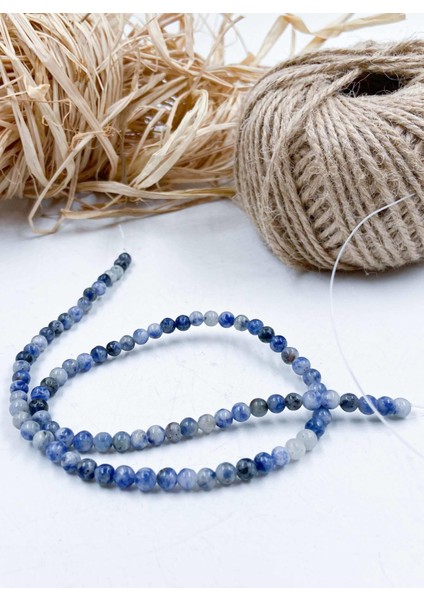 Jasper Küre Kesim 4 mm Doğal Taş Dizi