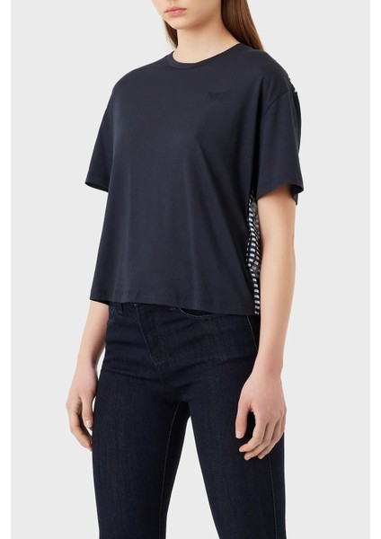 Sırt Baskılı Pamuklu Loose Fit Bisiklet Yaka T Shirt Bayan T Shirt 3R2T8Q 2jtaz F910