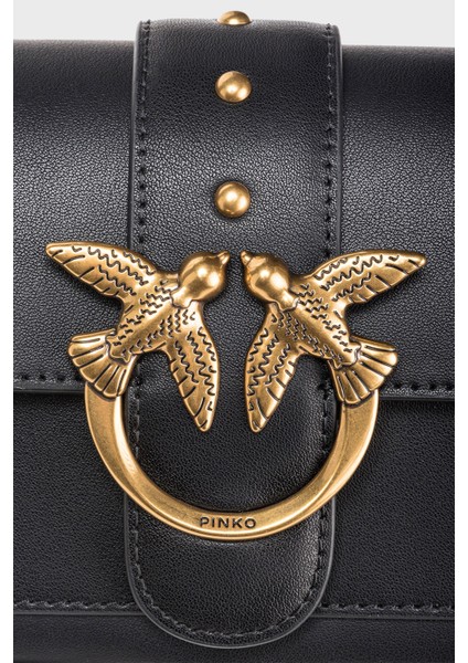 Logolu Zincir Askılı Deri Çanta Bayan Çanta 100061 A0F1Z 99Q fırsatları