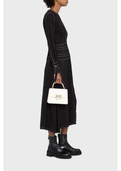 Logolu Çıkarılabilir Uzatma Askılı Hakiki Deri Çanta Bayan Çanta 100071 A0F1 Z14Q modelleri