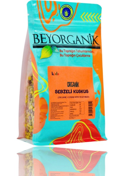 Organik Sebzeli Kuskus 285gr +8 Ay