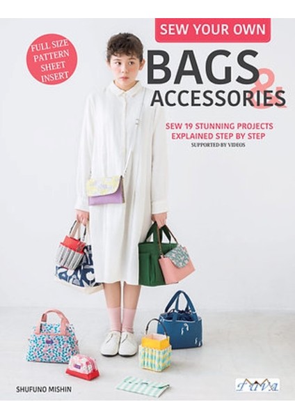 Sewing Bags & Pouches / Sew Your Own Bags & Accessories 2'li Çanta Dikiş Kitabı Seti (English) modelleri
