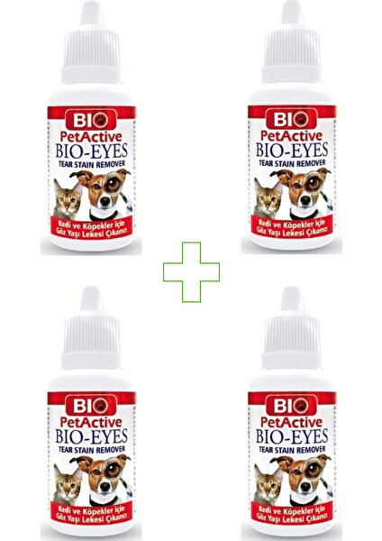 Bio Pet Active Eyes Kedi Köpek Gözyaşı Lekesi Çıkarıcı 50ML x 4ADET