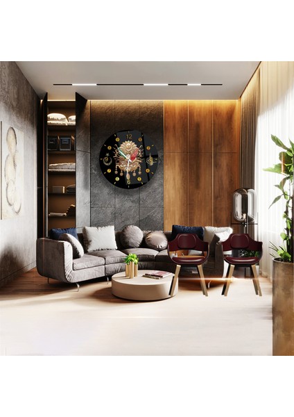 Osmanlı Arması Cam Saat - 40 cm modelleri