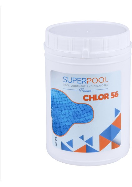 SPP Superpool Superchlor 56 Toz Klor 56 GR 1 KG Premium Havuz Kimyasalı