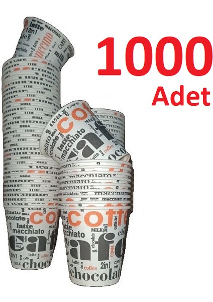 1000 Adet Karton Bardak