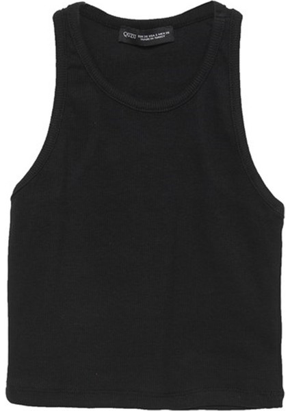 Halter Yaka Crop Bluz Siyah modelleri