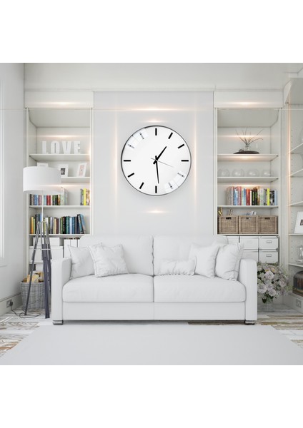 Çerçevesiz Cam Saat - 60 cm modelleri