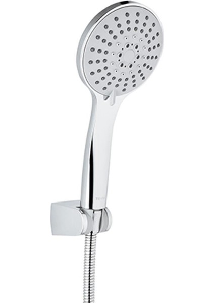 Tondo Mafsallı Askılı Banyo Duş Takımı Seti Krom