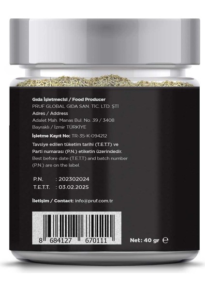 Biberiye Tane 40 Gr. Cam Kavanoz fiyatları