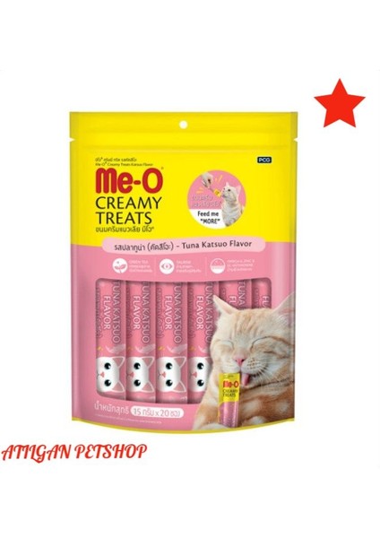 Me-O Meo Creamy Çizgili Orkinos Balığı Kedi Ödülü 20X15 gr modelleri