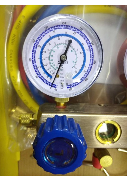 Ikili Manifold Gaz Saati R22 R32 R134 R410 + 3 Adet 90CM Hortum fırsatları