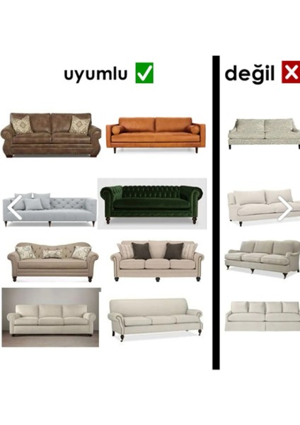 Streç Lastikli Esnek Yıkanabilir Pamuklu Yıldız Desen 3+3+1+1 Jakarlı Koltuk Örtüsü Koltuk Kılıfı