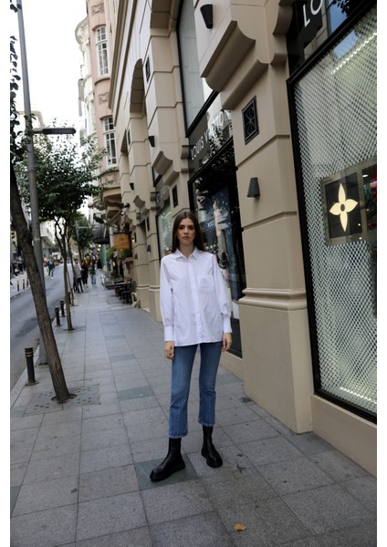 Oversize Pamuklu Gömlek indirimleri