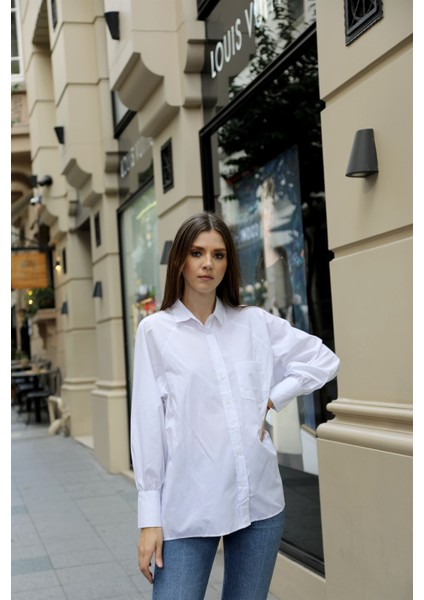 Oversize Pamuklu Gömlek modelleri