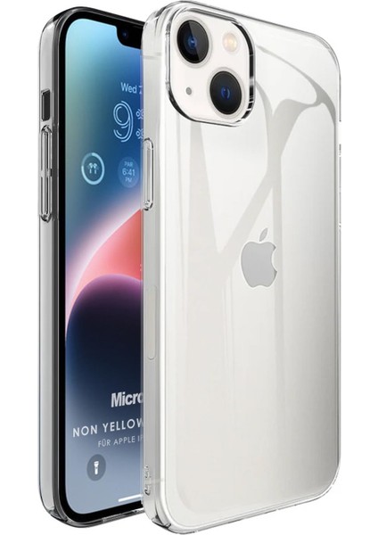 Apple iPhone 14 Plus Kılıf Non Yellowing Crystal Clear Sararma Önleyici Kristal Şeffaf