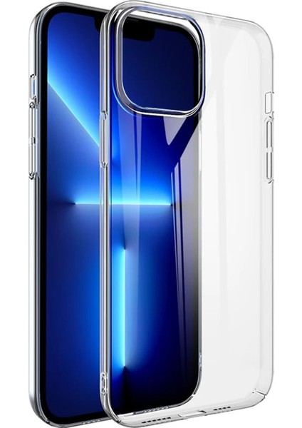 Apple iPhone 13 Pro Max Kılıf Non Yellowing Crystal Clear Sararma Önleyici Kristal Şeffaf