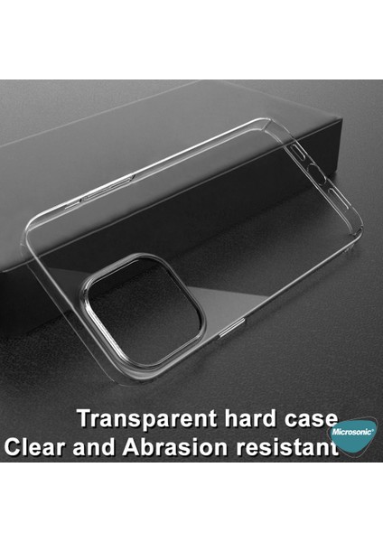 Apple iPhone 13 Pro Max Kılıf Non Yellowing Crystal Clear Sararma Önleyici Kristal Şeffaf