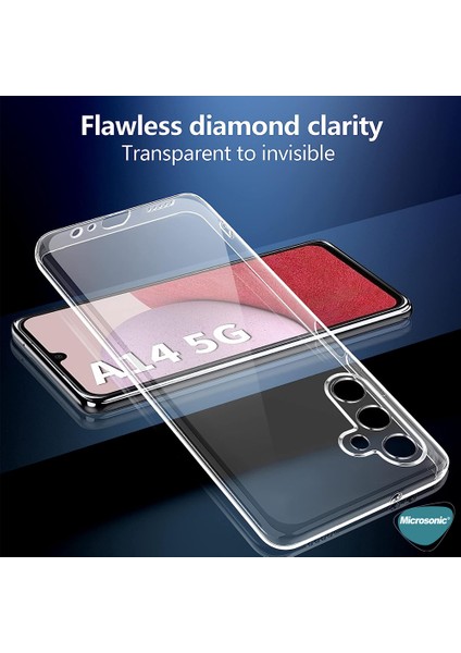 Samsung Galaxy A14 Kılıf Transparent Soft Beyaz