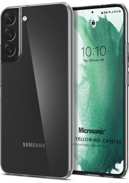 Samsung Galaxy S22 Kılıf Non Yellowing Crystal Clear Sararma Önleyici Kristal Şeffaf