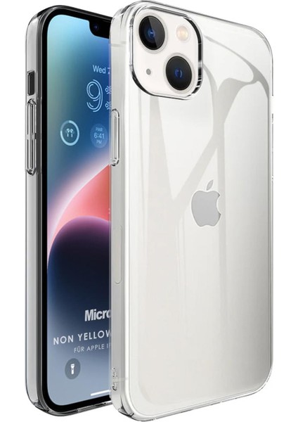 Apple iPhone 14 Kılıf Non Yellowing Crystal Clear Sararma Önleyici Kristal Şeffaf
