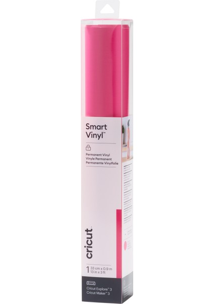 Crıcut 2008631 Smart Vinil Kalıcı 33X91CM 1 Sayfa Parti Pembe