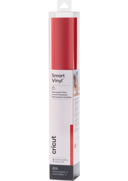 Crıcut 2008633 Smart Vinil Kalıcı 33X91CM 1 Sayfa Kırmızı