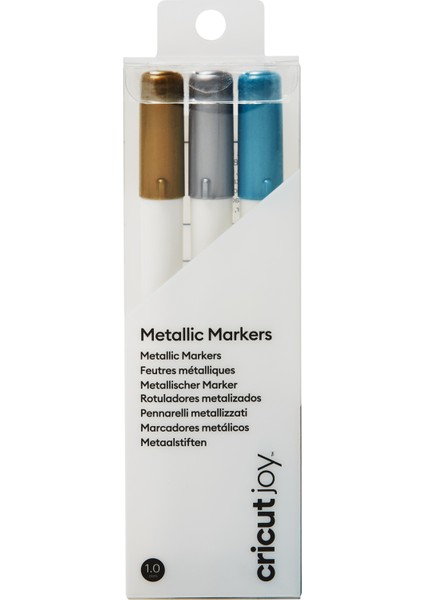 Crıcut 2008071 Joy Orta Uçlu Marker 3lü Paket Altın Gümüş Mavi