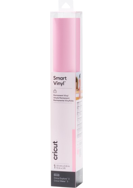 Crıcut 2008624 Smart Vinil Kalıcı 33X91CM 1 Sayfa Açık Pembe