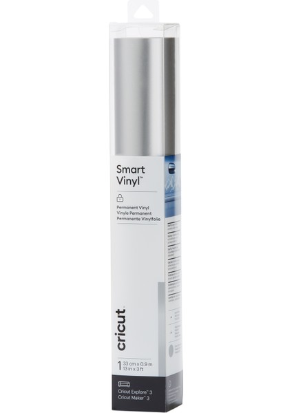 Crıcut 2008627 Smart Vinil Kalıcı 33X91CM 1 Sayfa Mat Gümüş