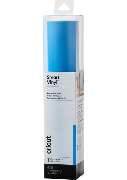 Crıcut 2008660 Smart Vinil Kalıcı 33X366CM 1 Sayfa Okyanus Mavisi