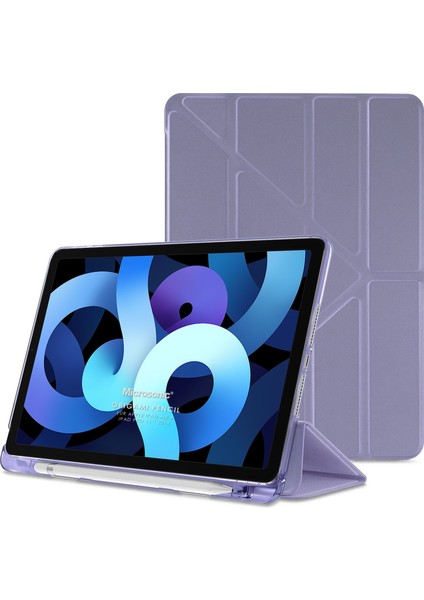 Apple iPad 10.nesil 10.9`` Kılıf (A2696-A2757-A2777) Origami Pencil Lila