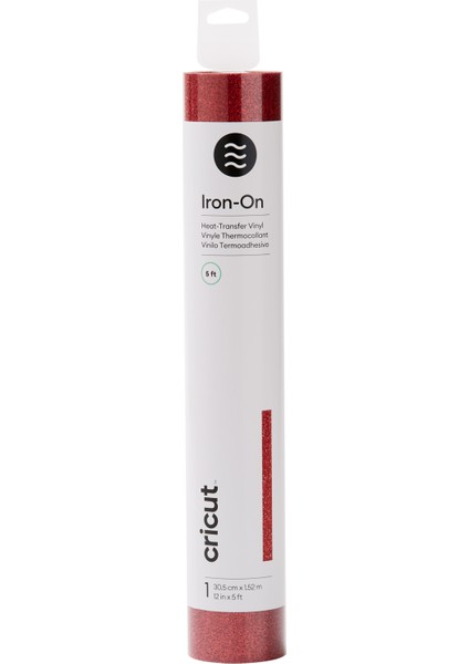 Crıcut 2009352 Parlak Iron On 30.5CMX1.52M Kırmızı