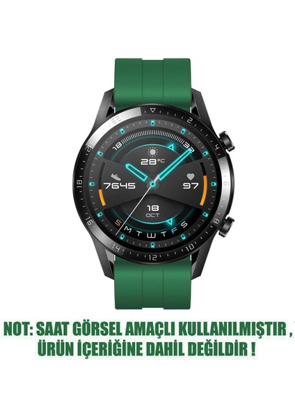 Honor Watch Gs Pro Kordon, Silicone Rapidbands Koyu Yeşil fiyatları